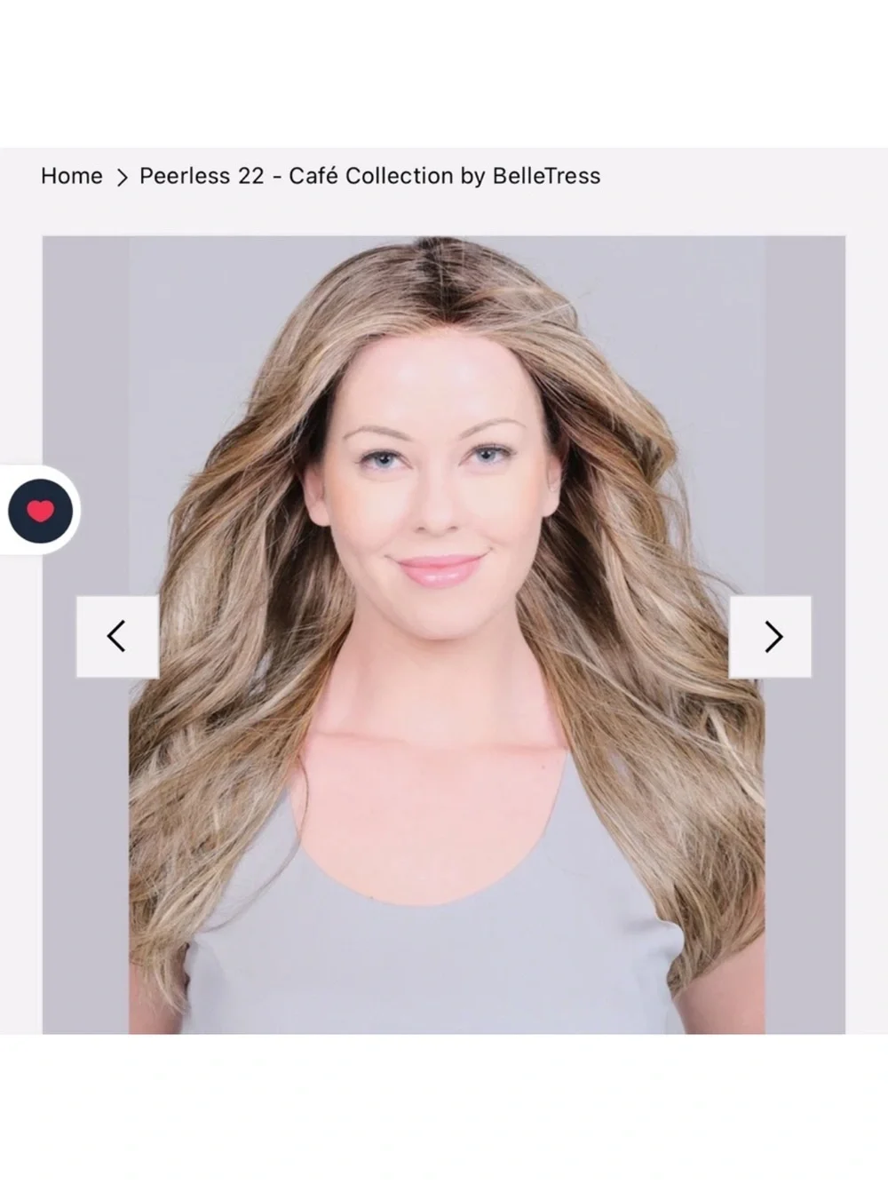 Belle tress peerless 22” wig